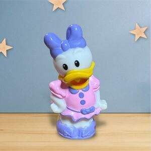 Fisher Price Little People Magic of Disney Daisy Figure Purple Bow Pink Dress #2